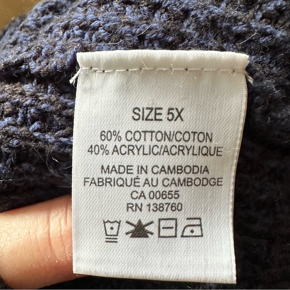 “In Every Story” Navy Open Front Hooded Cardigan - Picture 7 of 9